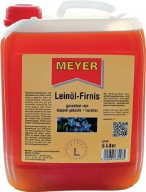 MEYER Leinöl-Firnis honigfarben 5l Kanister
