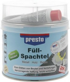 PRESTO 2K-Füllspachtel ocker, Härter rot Dose