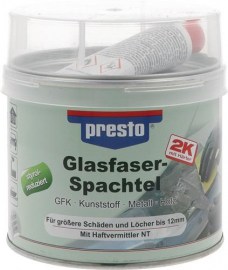 PRESTO 2K-Glasfaserspachtel grau-grün, Härter rot Dose