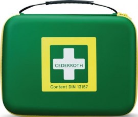 CEDERROTH Erste-Hilfe-Tasche B310xH247xT80ca.mm grün