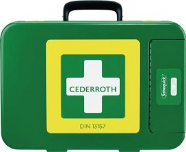 CEDERROTH Erste Hilfe Koffer First-Aid-Kits B300xH420xT118ca.mm grün