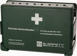 B-SAFETY Betriebsverbandkasten DIN 13157 B270xH175xT90ca.mm grün