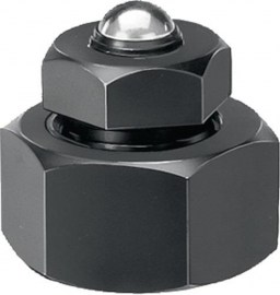 AMF Richtschraubbock Nr. 6420 Größe 70 mit drehbarer Kugel Höhe 56 - 70 mm