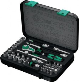 WERA Steckschlüsselsatz Zyklop Speed 42-teilig 1/4 ″ Schlüsselweiten 4-14 mm Anzahl Zähne 72 6-Kant
