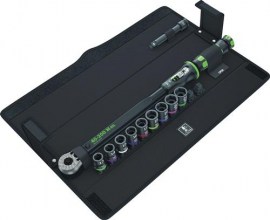 WERA Drehmomentschlüsselset Klick-Torque C 3 Set 2 11-teilig 40-200 Nm 1/2 ″