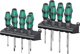 WERA Schraubendrehersatz Kraftform Big Pack 300 14-teilig Schlitz/PH/PZD/TX 2-Komponentengriff Rundklinge