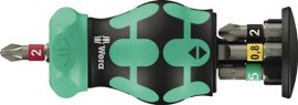 WERA Magazinbithalter KK Stubby Magazin RA 2 6-tlg.BZT Schlitz/PH/PZ/TORX®