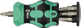 WERA Magazinbithalter KK Stubby Magazin RA 4 6-tlg.Z Schlitz/PH/PZ/4-KT.