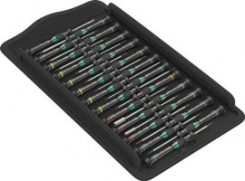 WERA Feinmechanikerschraubendrehersatz Kraftform Micro Big Pack 1 25-teilig Schlitz/PH/TORX®/TORX PLUS®/Microstix®