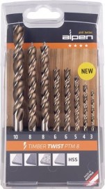 ALPEN Holzspiralbohrersatz TIMBER TWIST