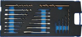 PROMAT Maschinengewindebohrersatz DUO DIN 371/376 B/C M3-M12 21-teilig HSS-Co Kunststoffkassette