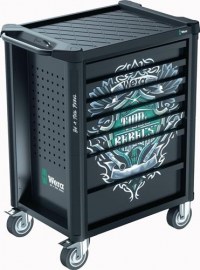 WERA Werkstattwagen 9700 Tool Rebel B785xT709xH1020mm 1000kg 7 Schubl.78-tlg.