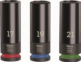 WERA Kraftsteckschlüsselsatz Wheel Impaktor C Set 1 3-teilig 1/2 ″ lang, 6-kant