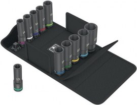 WERA Kraftsteckschlüsselsatz 8790 C Impaktor Deep Set 1 11-teilig 1/2 ″ lang, 6-kant