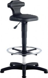 BIMOS Sitz-/Stehstuhl Flex Integralschaum Sitzhöhenverstellung 510-780 mm mit Fußring