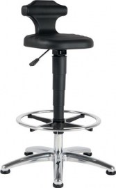 BIMOS Sitz-/Stehstuhl Flex Integralschaum Sitzhöhenverstellung 510-780 mm mit Fußring ESD