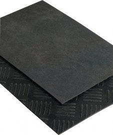 MÖLLER Hammerschlagmatte Breite 1,4 m Länge 10 m Dicke 3 mm schwarz NR/SBR Rolle