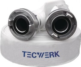 TECWERK Bau-/Industrieschlauch Länge 20 m weiß