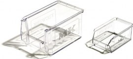 TECWERK Sichtlagerkasten SAN transparent