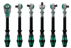 WERA Schwenk- und Umschaltknarre Zyklop Speed 1/4 ″ Anzahl Zähne 72 Länge 152 mm 2-Komponentengriff