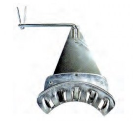 Wandschlauchhalter aus Aluminium, 250mm, mit Brennerhalter
