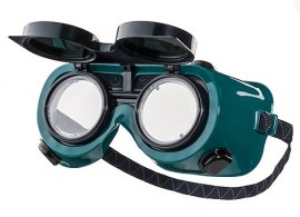 Schweisserschutzbrille hochklappbar, mit Gläsern 5 A DIN