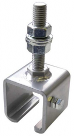 Universal-Schienenhalter,verzinkt, für C-Profil 40x40 mm 