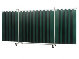 Robusto Stellwand dreiteilig XL 435 cm mit Lamellen