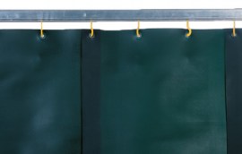 Schweißerschutz-Lamelle T75 (dunkelgrün matt), 570x1,0mm