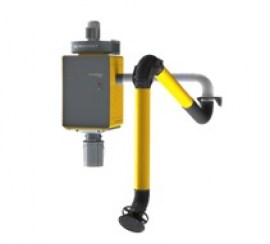 Stationäre Filtereinheit Plymovent WallPro Single mit Absaugarm Ø200 4m lang