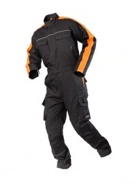 Kemppi Schweißeroverall Turku, schwarz/orange