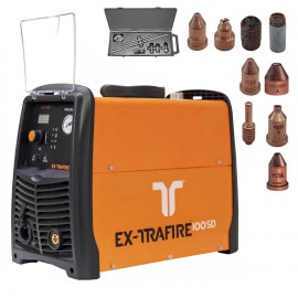 THERMACUT Plasma-Schneidanlage EX-TRAFIRE 100SD, 400V, mit Handschneidbrenner FHT-EX105RTXH 8m lang, im Worker-Set
