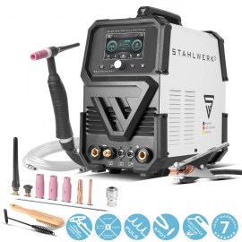 STAHLWERK Schutzgas Schweißgerät AC/DC WIG 200 Puls Pro Touch 200 A