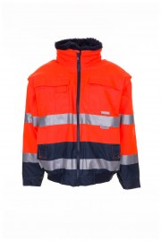 Warnschutz Comfort Jacke, orange/marine